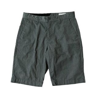 Volcom Men’s Grey Shorts Flat Front 10” Inseam Size 30
